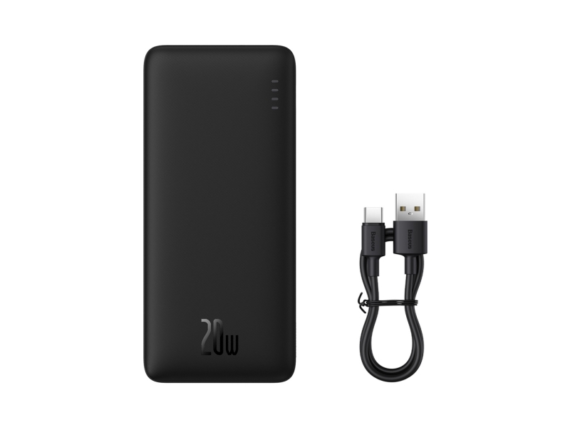 Baseus Airpow, 10000 Mah, Power Delivery, 20 W, Schwarz