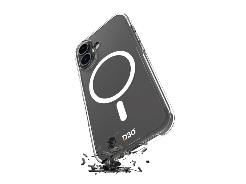 Puro Impact Clear D3o Magsafe Silikonecover Til Iphone 16 - Transparent