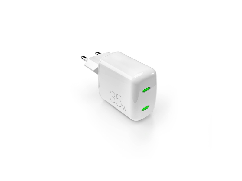 Puro Minipro 35W Gan Væglader 2Xusb-C - Hvid