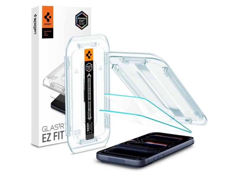 Spigen GLAS.tR EZ Fit - Skærmbeskytter for mobiltelefon - for Apple iPhone 16 Pro