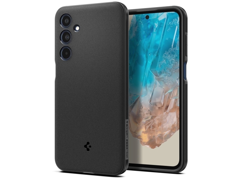 Spigen Essential Sandblast Case Für Samsung Galaxy M35 5G - Schwarz