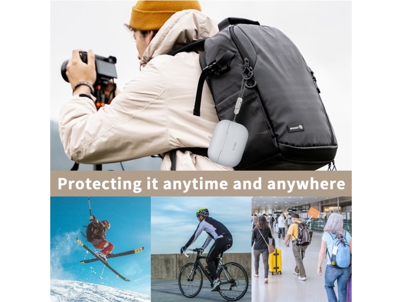 Tech-Protect Silikonecover Til Apple Airpods Pro 1 / 2 - Grå