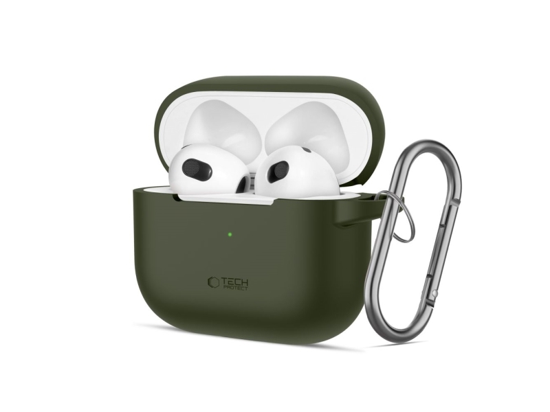 Tech-Protect TECH-PROTECT silikonekrog til Apple AirPods 3 olivengrøn