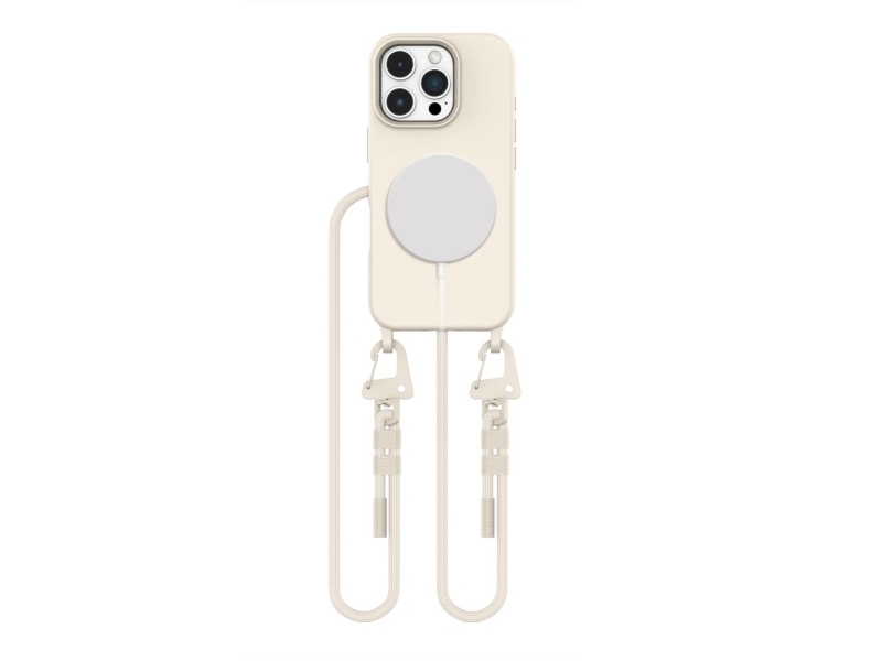 Tech-Protect Magnecklace Magsafe-Etui Til Iphone 16 Pro Max - Beige