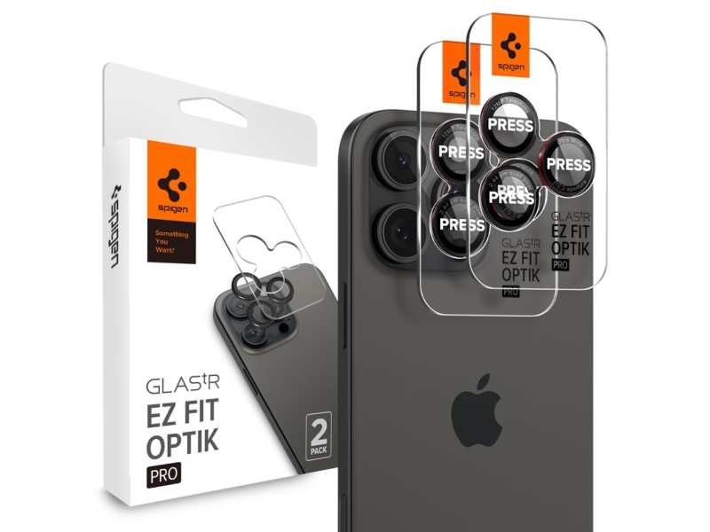 Spigen Agl05217, Linsenschutz, Rot, Transparent, Gehärtetes Glas, Apple, Iphone 14 Pro / 14 Pro Max, 17,3 Mm
