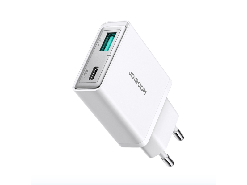 Joyroom Jr-Tcf14 20W Usb-A Auf Usb-C Super-Slim Wandladegerät - Weiß