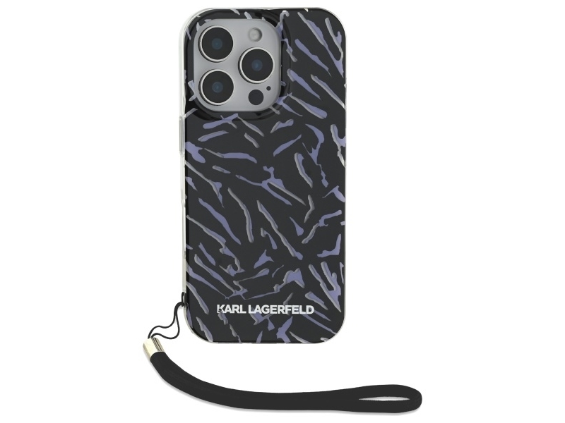 Karl Lagerfeld Zebra med snöre Apple iPhone 16 Pro Max mobilskal lila | Parfymvarumärken - H-M - Karl Lagerfeld | GameStuff