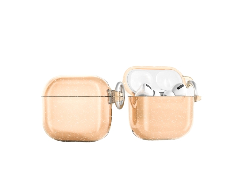 Glittrigt fodral för AirPods 4 - guld | TV, Ljud & Bild - Bärbart ljud & Bild - MP3 spelare | GameStuff