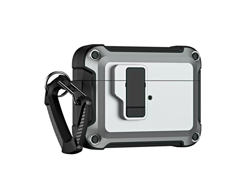 Hurtel Pro Armour-fodral med krok till AirPods - AirPods 4 grå | TV, Ljud & Bild - Bärbart ljud & Bild - MP3 spelare | GameStuff