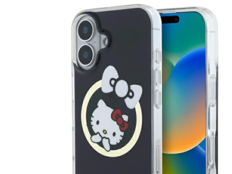 Hello Kitty Iml Fun Bow Magsafe Case Für Iphone 16 - Schwarz