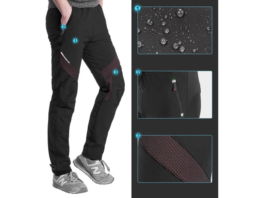 Rockbros Patrol Cycling Windproof Sports Pants Size L - Black