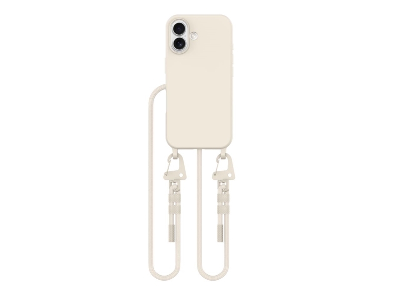 Tech-Protect MagNecklace MagSafe cover med snor til iPhone 16 - beige billede