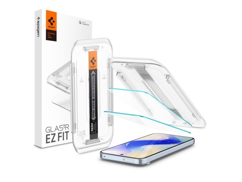 Spigen Glas.Tr Ez Fit, Google, Google Pixel 9 Pro Xl (2024), Staubdicht, Kratzfest, Transparent, 2 Stück