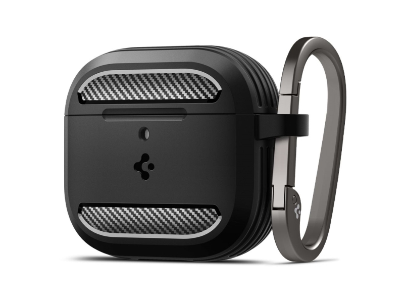 Spigen Rugged Armor, laatikko, silikoni, termoplastinen polyuretaani (TPU), 31,1 g, musta