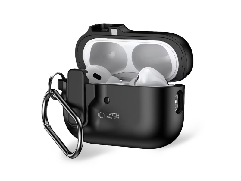 Tech-Protect SLIM HOOK-fodral för Apple AirPods Pro 1/2 svart | TV, Ljud & Bild - Bärbart ljud & Bild - MP3 spelare | GameStuff