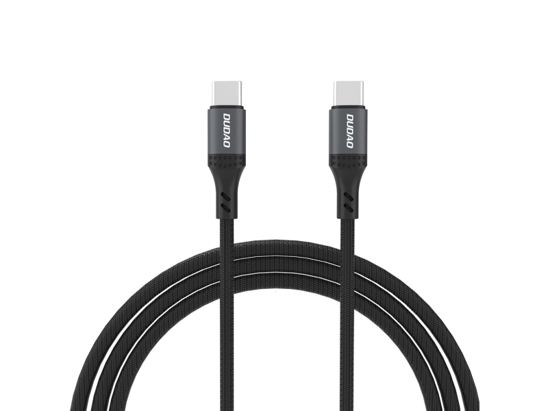 Dudao USB-C till USB-C-kabel 2 m svart (6976625333066) | Datortillbehör - Kablar & adaptrar - Datakablar | GameStuff