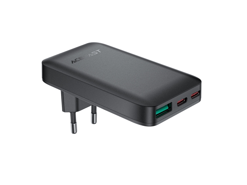 Acefast A100 65W Gan 2 Usb-C+ Usb-A Ladegerät Ultra Slim - Schwarz