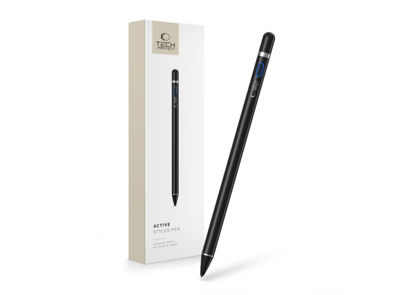 Tech-Protect ACTIVE stylus pen BLACK | Datortillbehör - Möss & Tangentbord - Ritbord tillbehör | GameStuff