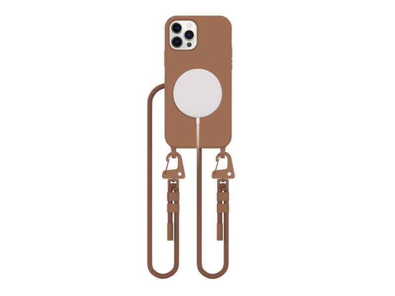 Tech-Protect MAGNECKLACE MagSafe till iPhone 12 / 12 PRO chokladbrun