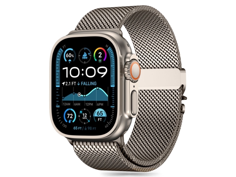 Tech-Protect TECH-PROTECT MILANO titanfodral till Apple Watch 6 / 7 / 8 / 9 / 10 / SE / ULTRA 1 / 2 (44 / 45 / 46 / 49 mm) | Sport & Träning - Tillbehör - Smartklockor | GameStuff