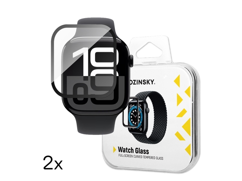 Wozinsky Full Glue Hærdet Glas Til Apple Watch Series 10 46Mm (2 Stk.)