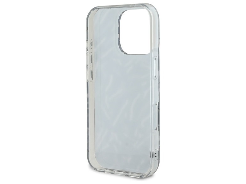 Karl Lagerfeld KLHCP16LHZBPKCCU Apple iPhone 16 Pro 6.3 dėklas telefonui violetinės spalvos Zebra With Cord