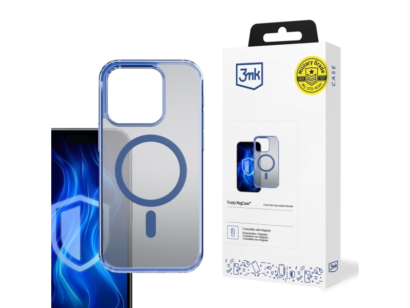 3Mk Frosty Mag Apple Iphone 16 Pro Max Tasche Blau