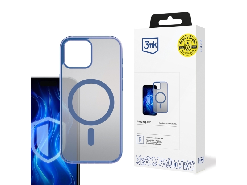 3Mk Frosty Magcase Blue Etui Til Apple Iphone 12 Pro Max