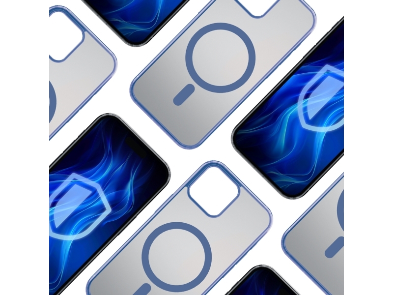 3Mk Hülle Frosty Magcase Blue Für Apple Iphone 14 Plus
