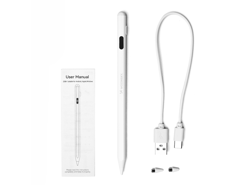 Wozinsky Universal Stylus Active Stylus (Android & iOS) - White