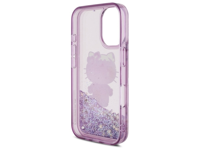 Hello Kitty Liquid Glitter 50Th Anniversary Party Cover Til Iphone 16 - Lilla