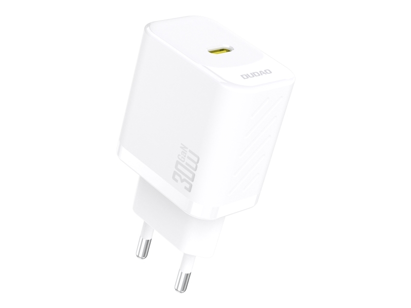 Dudao A27p 30W Pd Gan Vægoplader Usb-C - Hvid