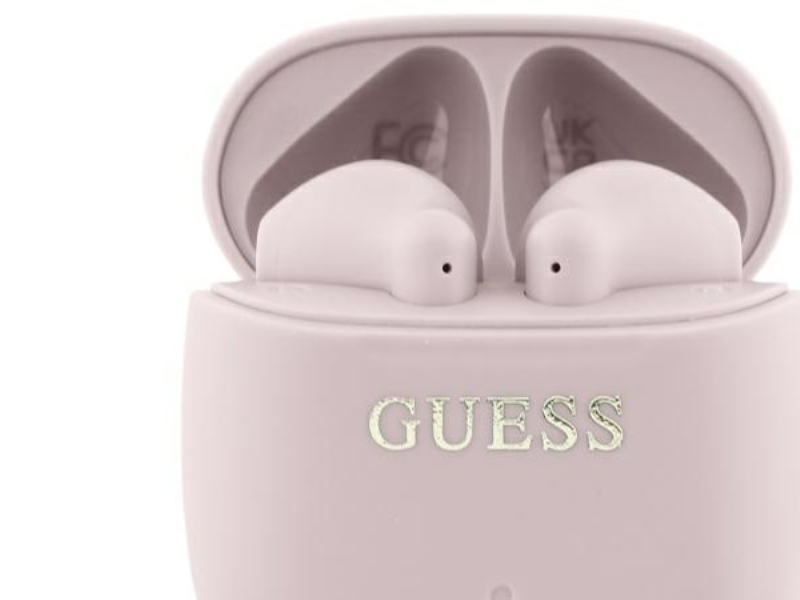 Guess Bluetooth-Kopfhörer Gutwsj14esgp Tws + Docking-Station Pink/Pink Mit Gedrucktem Classic Logo