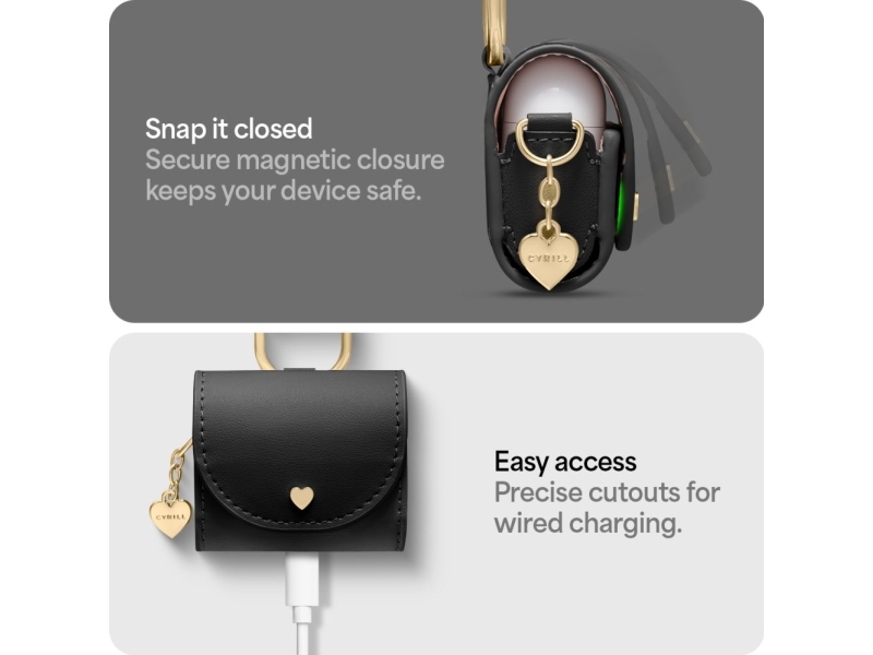 Spigen Cyrill Mini Bag Für Airpods 4 - Schwarz