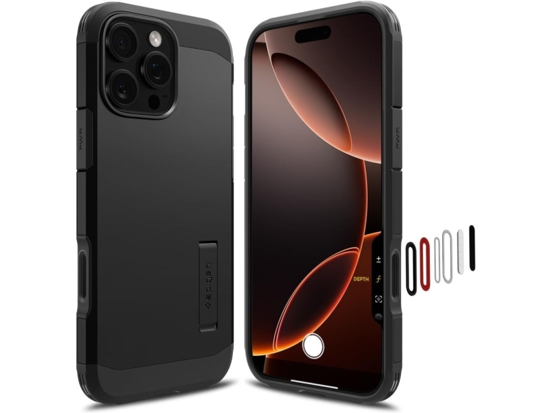 Spigen Iphone 16 Pro Max Case, Apple Iphone 16 Pro Max, Sort