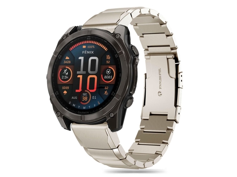 Tech-Protect SteelBand armbånd til Garmin Fenix 5X/5X PLUS/6X/6X PRO/7X/8 (51 mm) - titan
