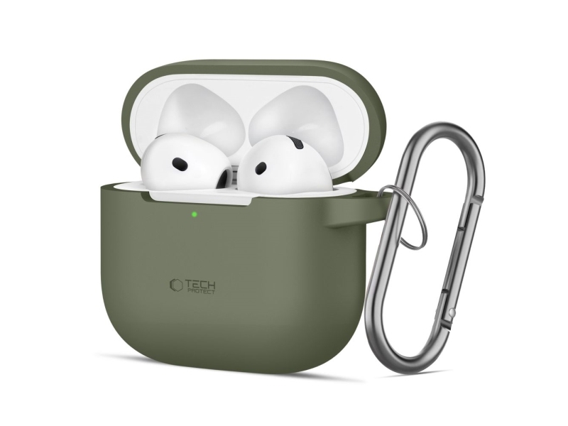 Tech-Protect TECH-PROTECT silikonkrok för Apple AirPods 4 olivgrön | Tele & GPS - Mobil tillbehör - Övriga tillbehör | GameStuff