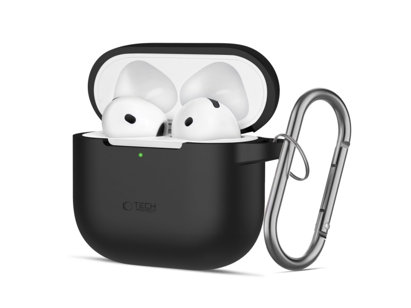 Tech-Protect silikone krog til Apple AirPods 4, sort