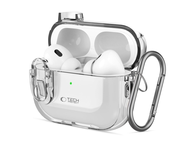 Tech-Protect SLIM HOOK cover til Apple AirPods Pro 1/2 gennemsigtig