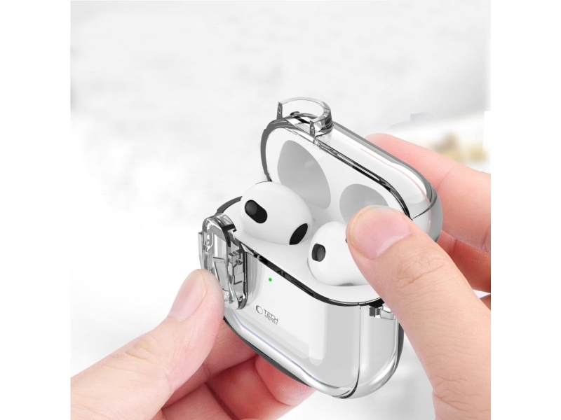Tech-Protect SLIM HOOK Apple AirPods 4 clear