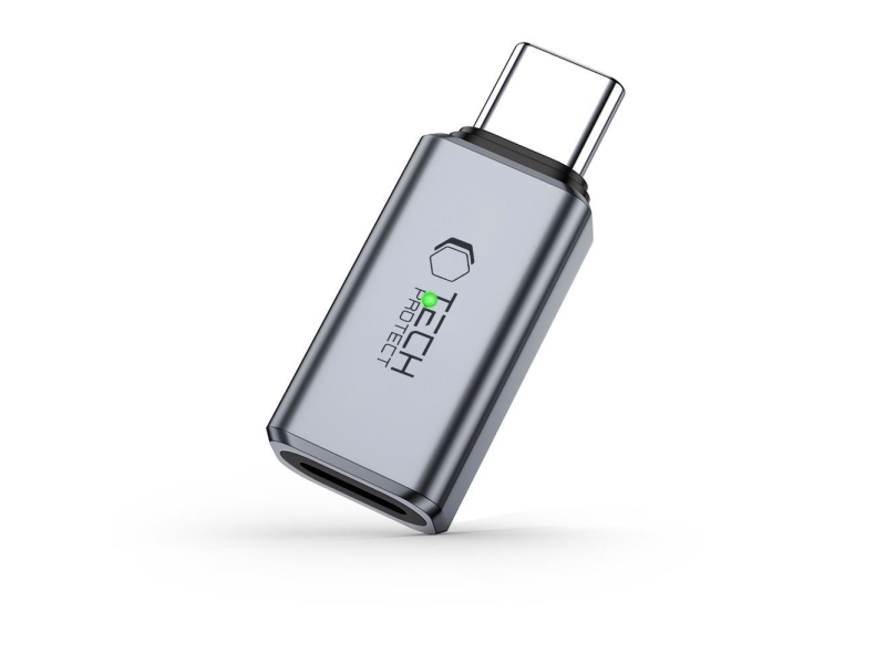 Usb-Adapter Tech-Protect Ultraboost Audio Lightning - Usb-C Silber (5906302372508)