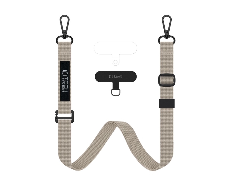 Tech-Protect C65 Rope Crossbody Leash - Beige