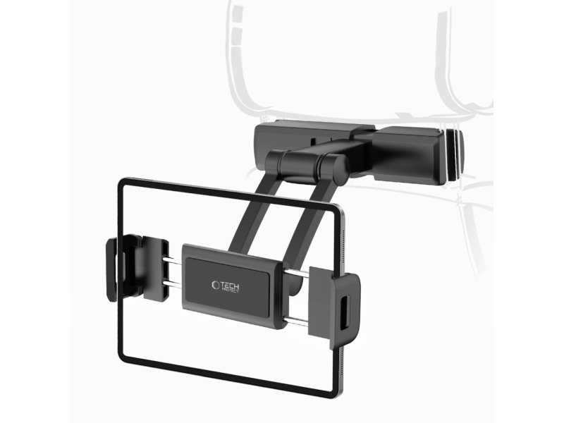 4Kom.Pl Bilholder Til Smartphone/Tablet Til Nakkestøtte V2 - Sort