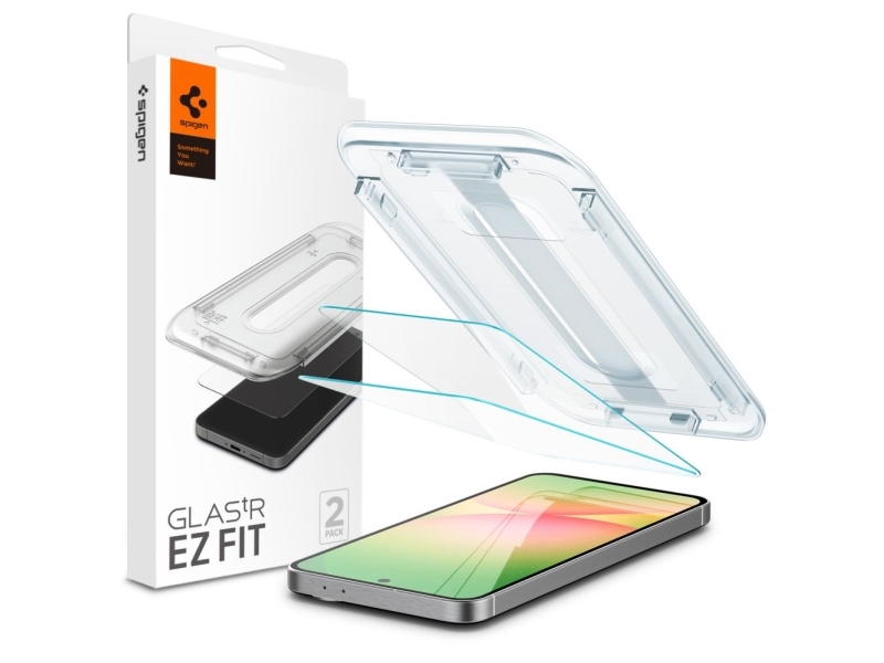 Spigen Glas.Tr Ez Fit, Samsung, Galaxy S24 Fe, Stødsikker, Ridseresistent, Transparent, 1 Stk