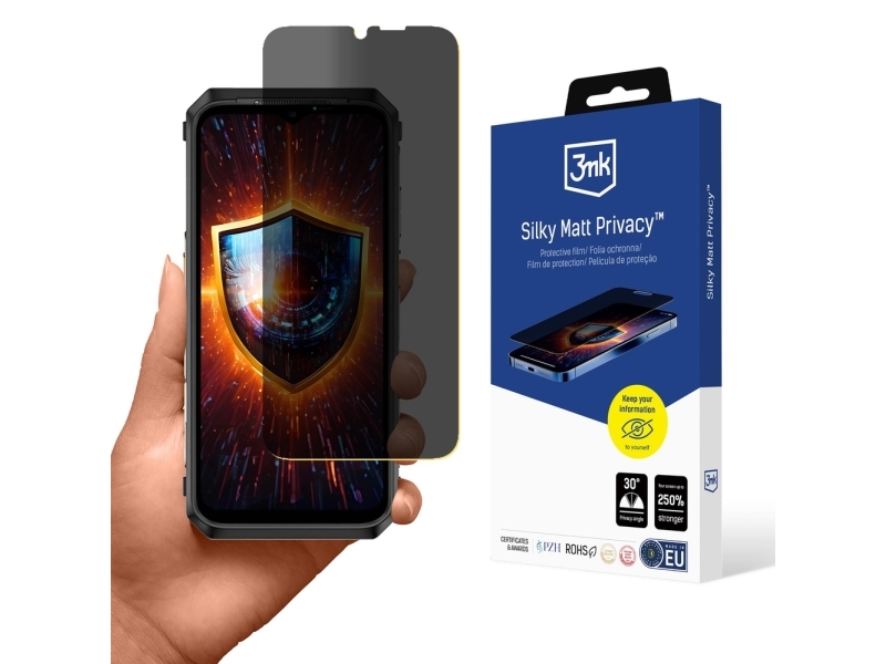 3MK Silky Matt Privacy-skærmbeskytter til Ulefone Power Armor 18 / 18T / 18 Ultra