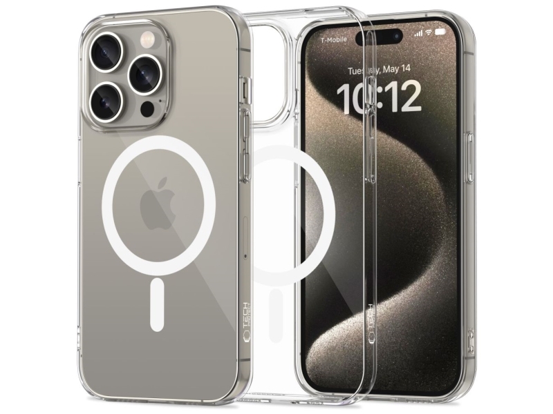Tech-Protect Flexair Magsafe Cover Til Iphone 15 Pro - Klar