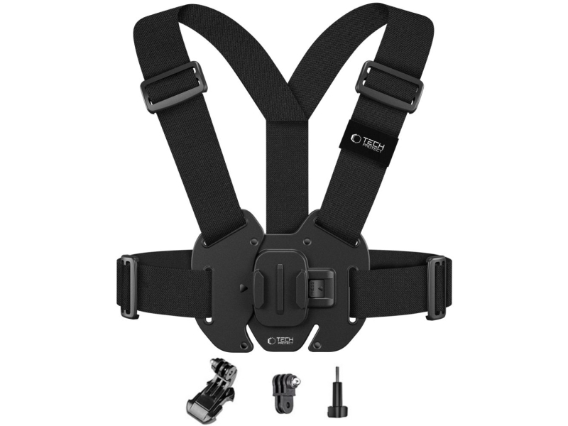 Tech-Protect GA100 bröstfäste för GoPro / DJI - Svart | Foto och video - Videokamera - Actionkamera tillbehör | GameStuff