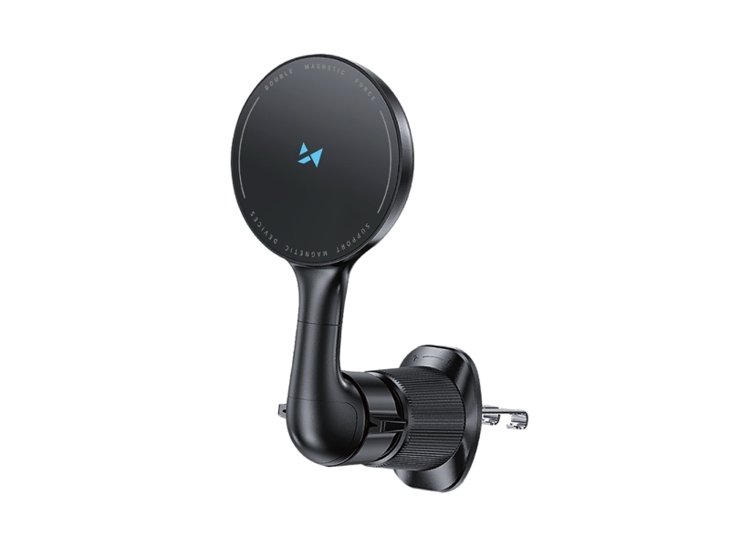 Wozinsky Bilholder Wozinsky Wct5-6S4y Med Induktiv/Qi-/Magsafe-Lader 15W Til Ventilationsrist - Sort