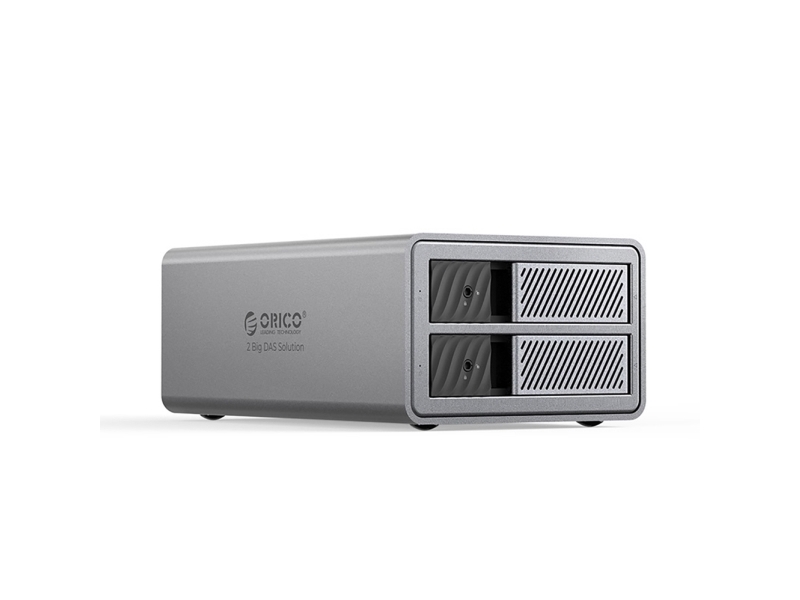 Orico Laufwerksgehäuse Für 2 Laufwerke Raid 2,5"/3,5" Sata Hdd/Ssd - Grau