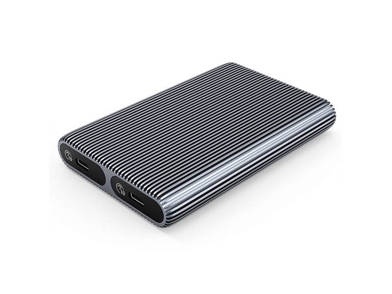 Orico Am2c3-2N Dual-Disk-Caddy Für Zwei M.2 Nvme Usb-C 3.2 10Gb/S Laufwerke - Grau